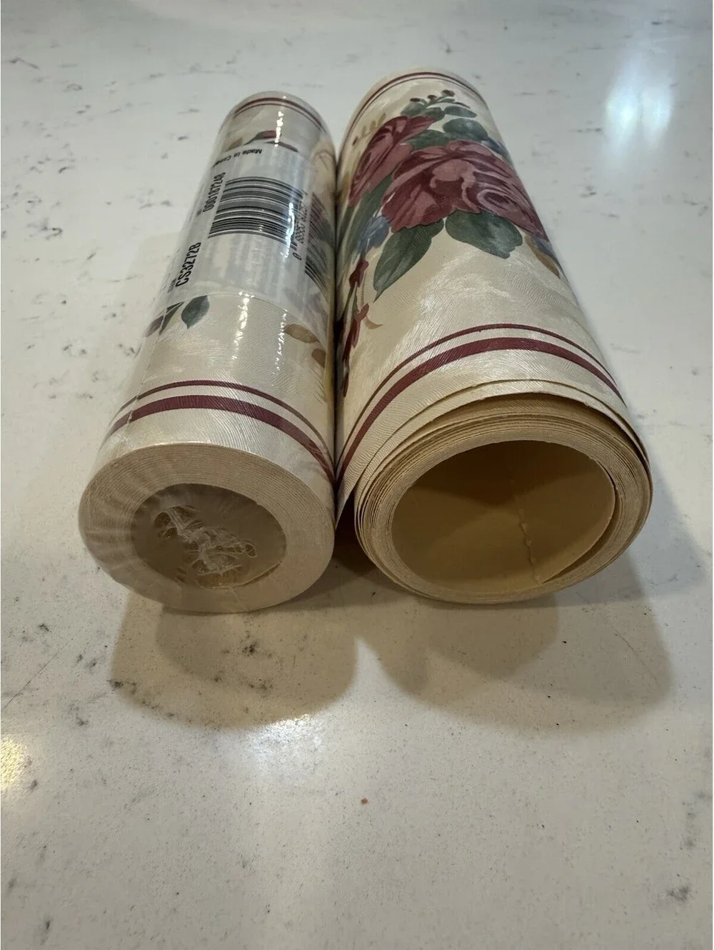 Fashion Point Prepasted Wallpaper Border Roses 1 Roll 5 Yards NEW Vintage Lowe’s